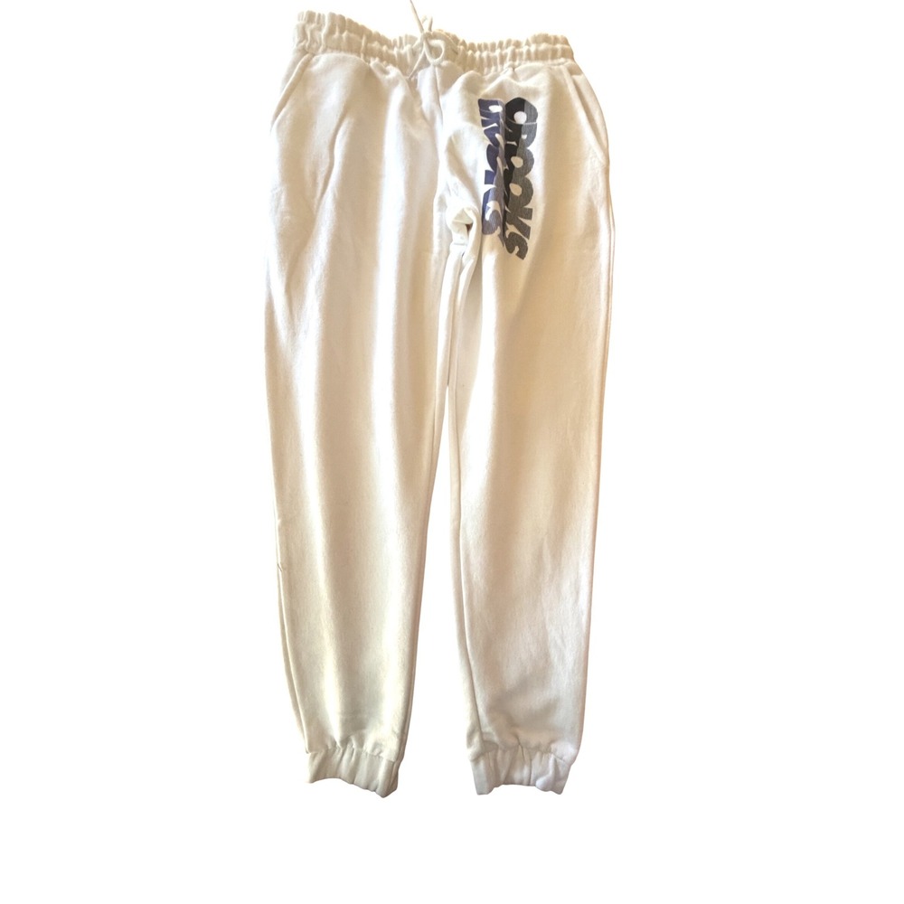 Crooks and Castles Mens White Graphic Fleece Joggers Sweatpants Small NWT
